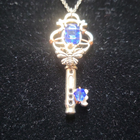 Key & Bee Necklace