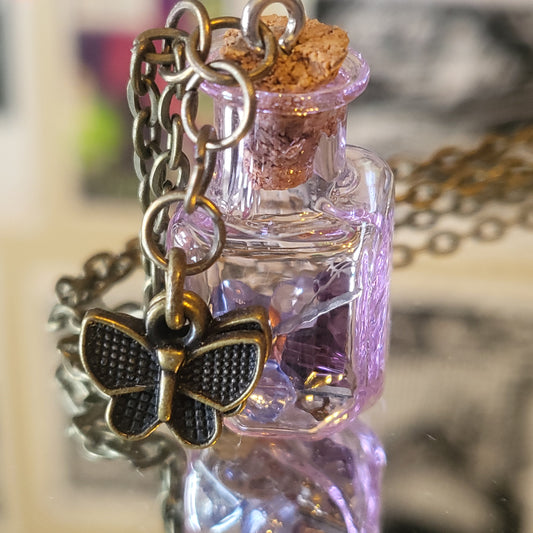 Violet 'Time in a Bottle' Necklace